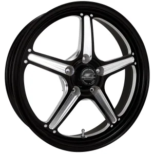 Billet Specialties Street Lite Drag Pack Black Powdercoated Wheels RSFB23850X1225