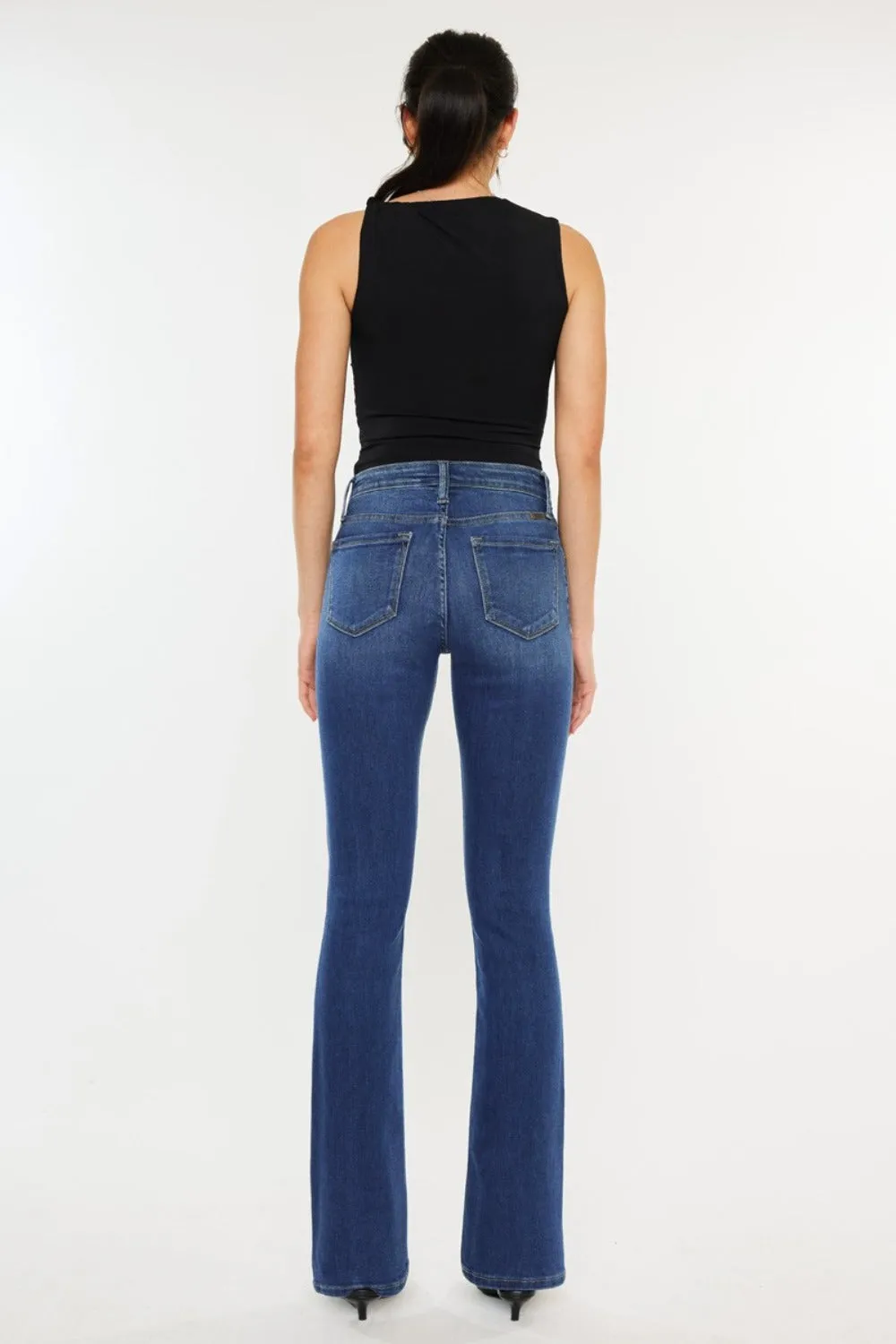 High Rise Slim Bootcut Jeans