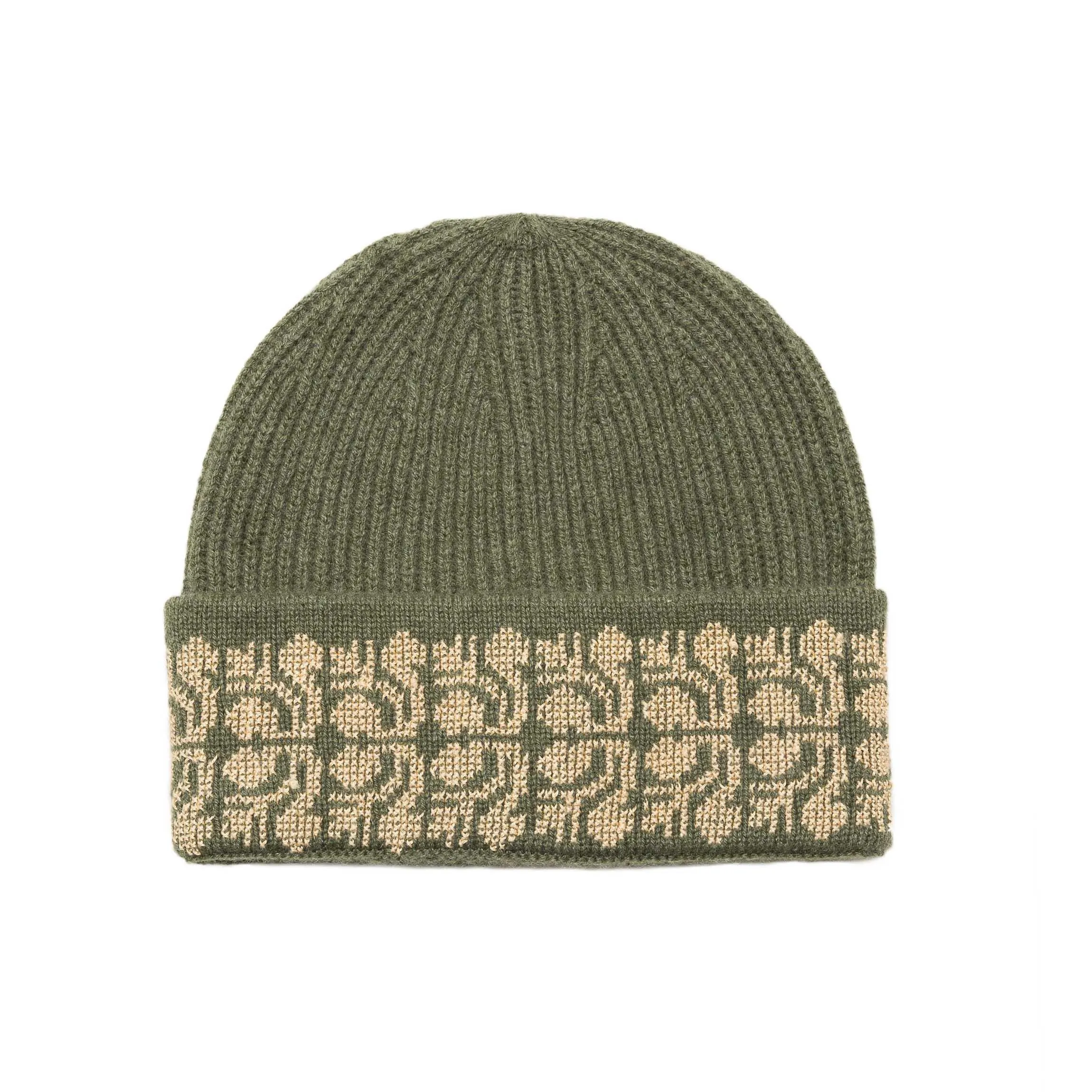 KHAKI CASHMERE BEANIE