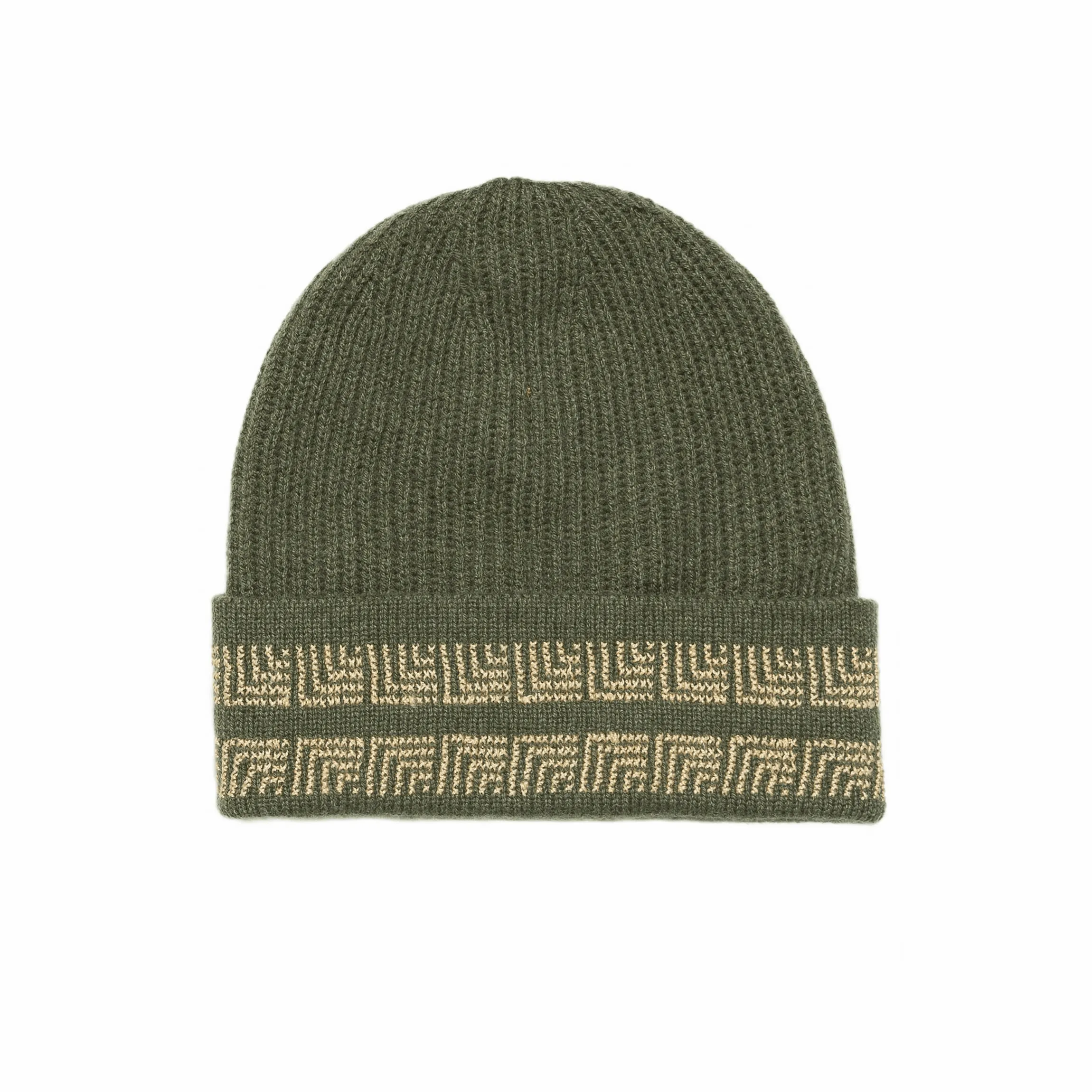 KHAKI CASHMERE BEANIE