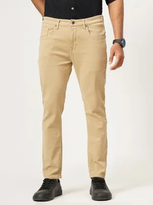 Khaki Washed Rider Fit Jeans | JadeBlue