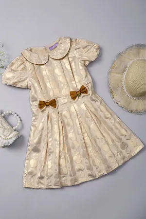 One Friday Girls Golden Apple Dress