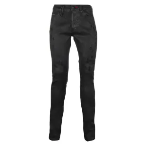 Philipp Plein Black Super Straight Cut Jeans