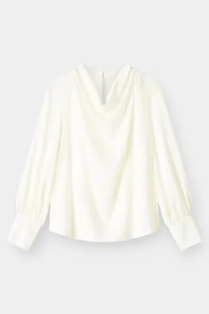 THE SILK BLOUSE - WHITE