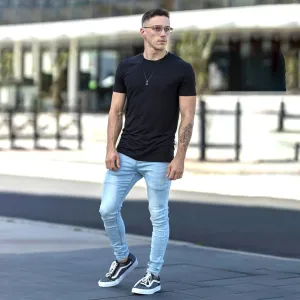 Ultra Stretch Jeans - Skinny Fit - Light Blue