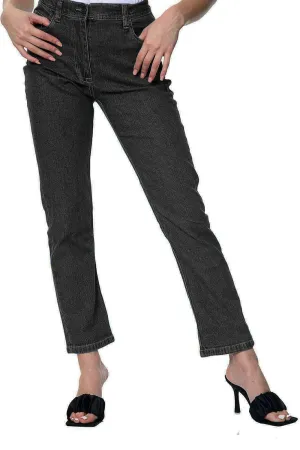 Womens High Waist Straight Leg Jeans - UK24 X 29L